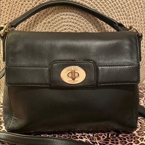 Kate Spade Black Crossbody Bag with Gold Accents